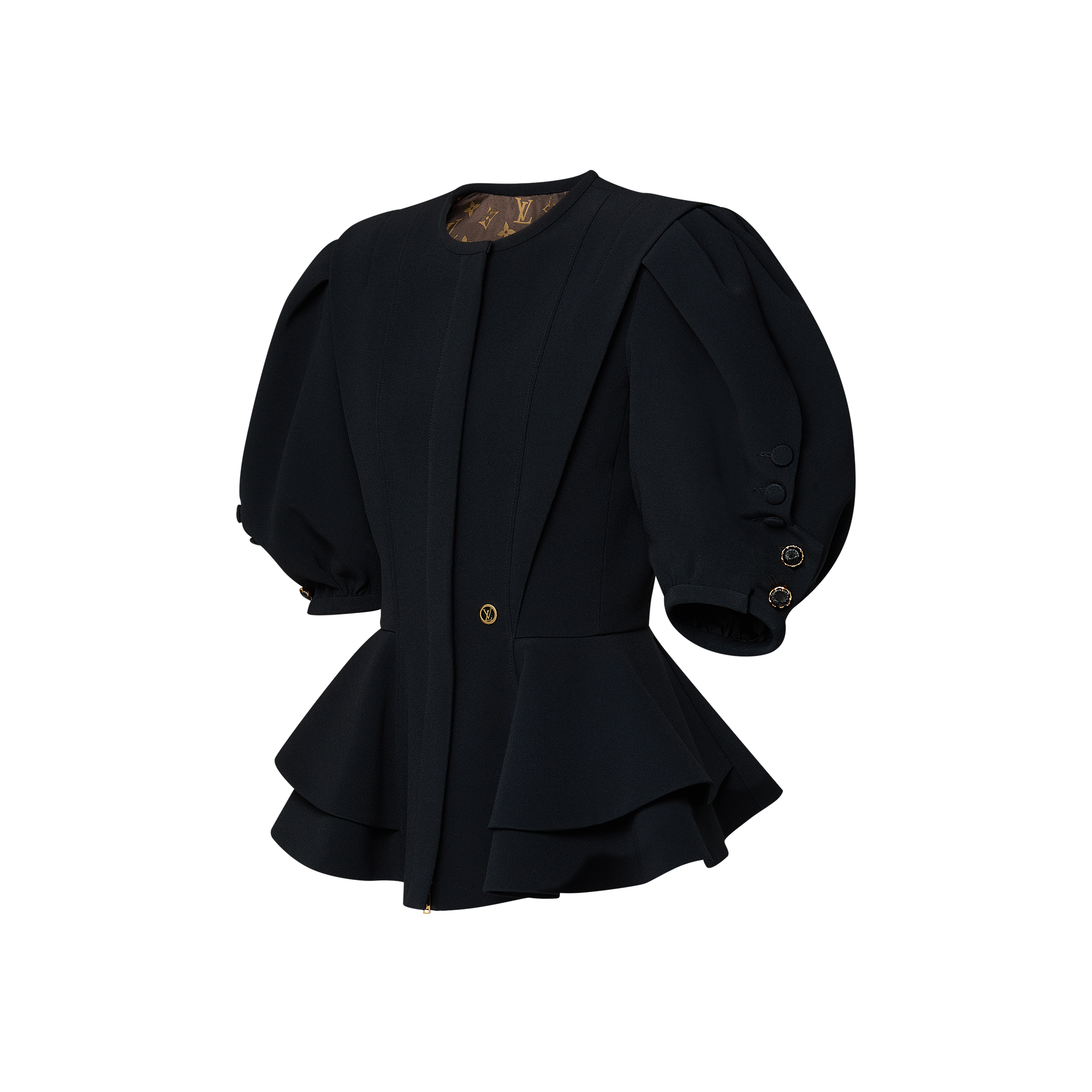 Puff-Sleeve Peplum Jacket - Ready-to-Wear 1AIBB4 | LOUIS VUITTON